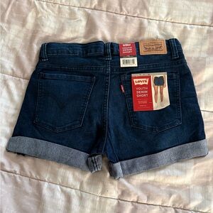 Levi's Dark Blue Jean Shorts